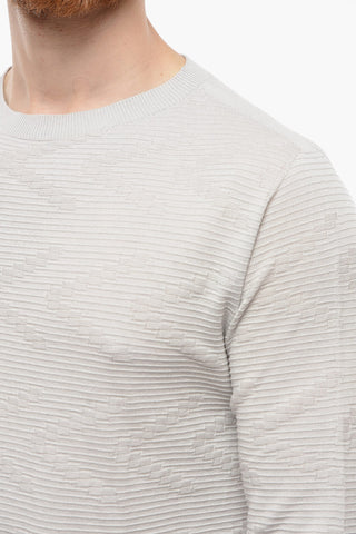 Cashmere and Linen-blend Ribbed Sweather