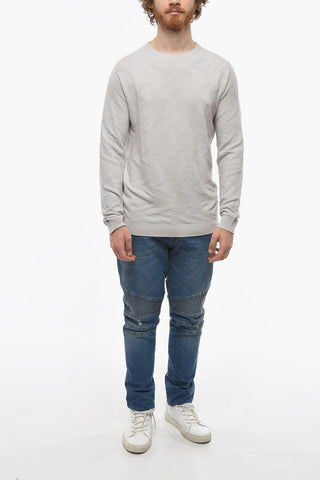 Cashmere and Linen-blend Ribbed Sweather