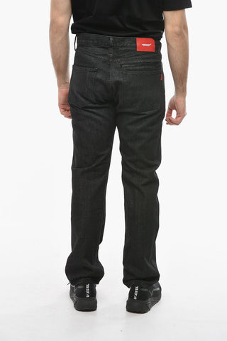 Straight Fit Multipocketed Denims with Belt Loops 19cm