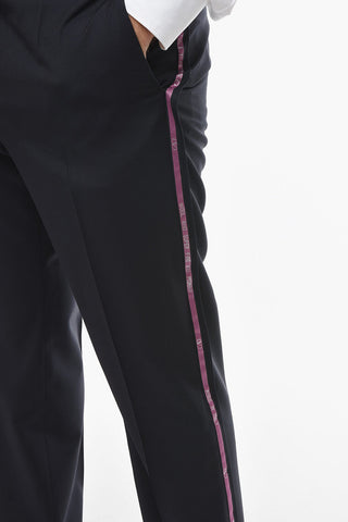 Chino Pants With Contrasting Side Bands