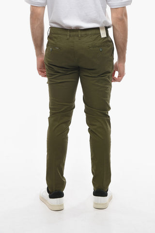 Stretch Cotton NEWTOWN Single-Pleat Pants