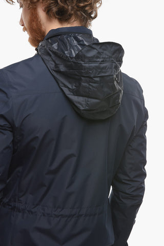 ID Giacca a Vento Utility con Cappuccio Estraibile