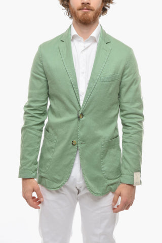 side vents CHELSEA 2-button blazer with patch pocket