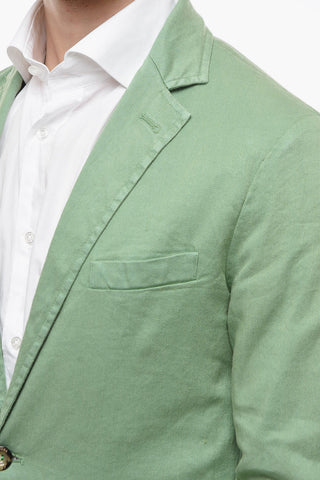 side vents CHELSEA 2-button blazer with patch pocket