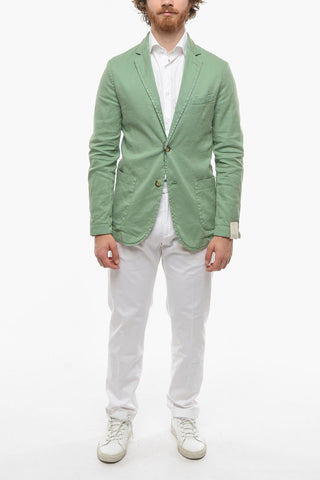 side vents CHELSEA 2-button blazer with patch pocket