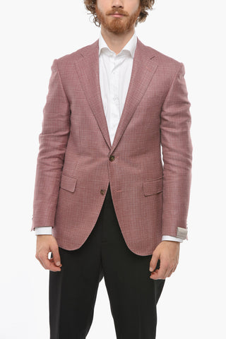 Blazer in Misto Lana ACADEMY con Motivo Hopsack