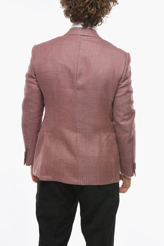 Blazer in Misto Lana ACADEMY con Motivo Hopsack