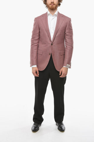 Blazer in Misto Lana ACADEMY con Motivo Hopsack