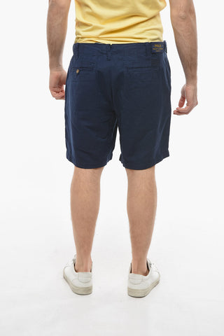 POLO Shorts in Misto Lino con Passanti