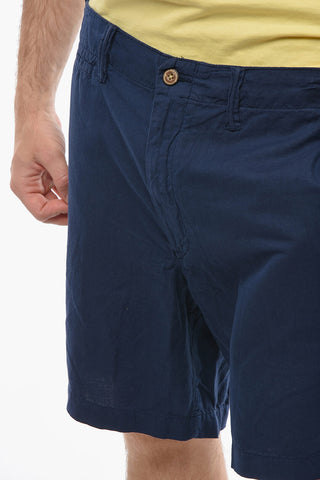 POLO Linen Blend Shorts with Belt Loops