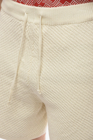 Knitted Sporty Shorts with Drawstring