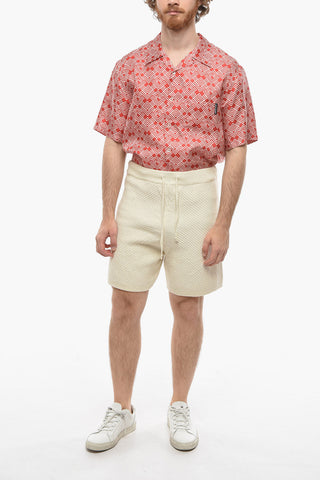 Knitted Sporty Shorts with Drawstring