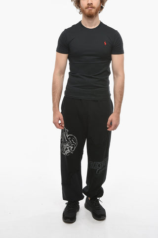 POLO Crew Neck Slim Fit T-Shirt with Embroidered Logo