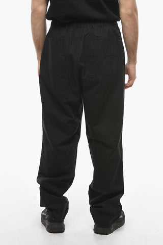 Relaxed-fit Trousers with Elasticated Waistband and Graphic Print