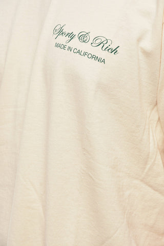 Contrasting Printed Crew-neck T-Shirt
