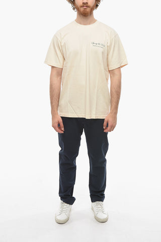 Contrasting Printed Crew-neck T-Shirt
