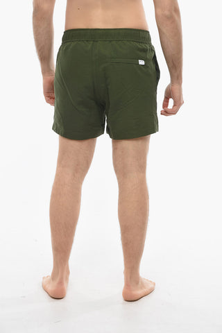 Solid Color MASON Swim Shorts With Drawstring Waist