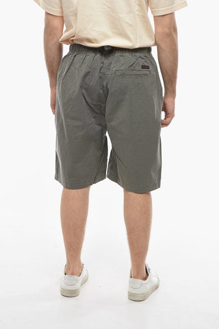 Shorts a Quadri con Cintura Industrial