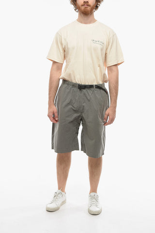 Shorts a Quadri con Cintura Industrial