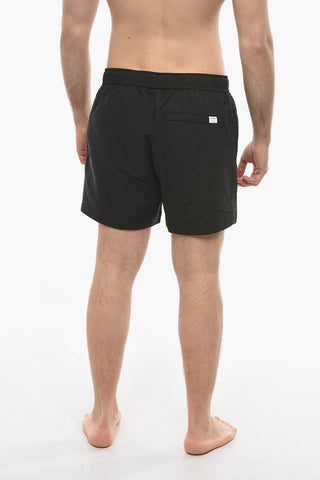 Solid Color MASON Swim Shorts With Drawstring Waist