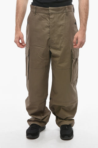 Hidden Closure Relaxed Fit Cargo Pants