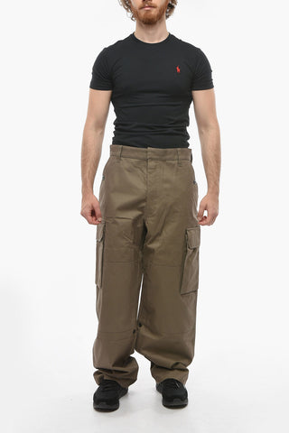 Hidden Closure Relaxed Fit Cargo Pants