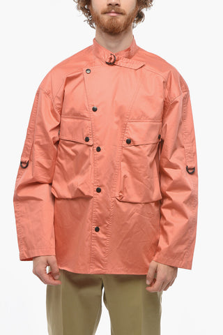 Cotton FLOIDO Utility Overshirt with Snap Buttons