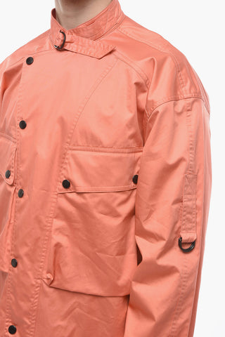 Cotton FLOIDO Utility Overshirt with Snap Buttons