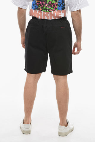 Cotton Shorts with Maxi Pockets and Industrial Belt