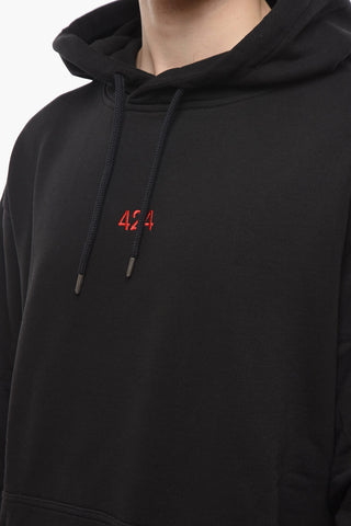 Solid Color Hoodie with Patch Pocket