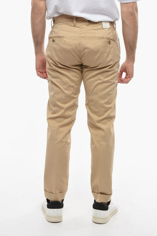 Pantaloni RAVAL Smooth Fit ad Orlo con Risvolto