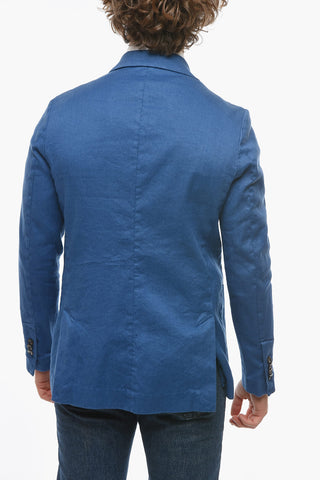 side vents peak lapel CHELSEA double-breasted blazer