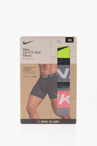 Set of 3 Solid-Color Boxers with Colored Elastic Band