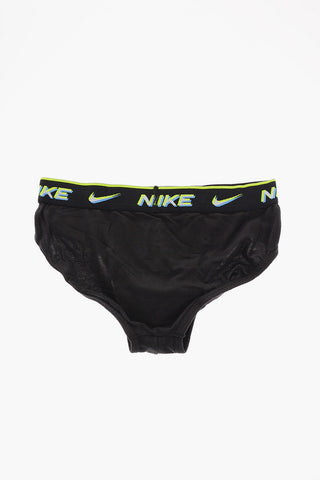 Set of 3 Stretch Cotton Briefs with Logoed Elastic Band