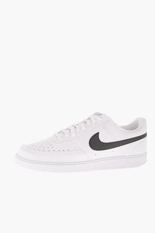 Sneakers Basse COURT VISION in Ecopelle con Dettagli a Contrasto