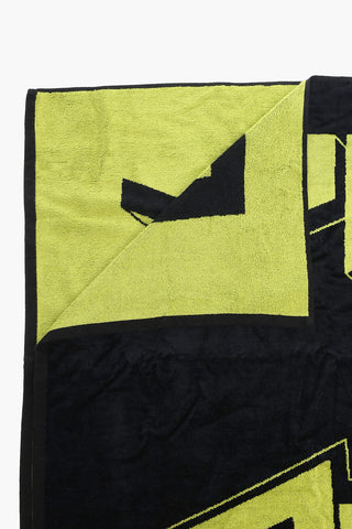 Terry Cotton Towel with Contrasting Logo