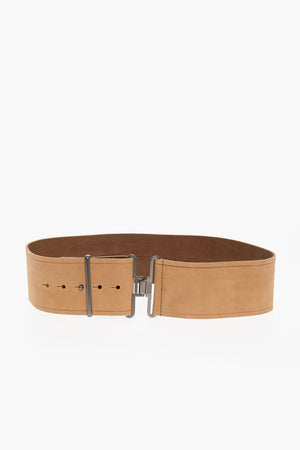 Maxi Gürtel aus Veloursleder 75 mm