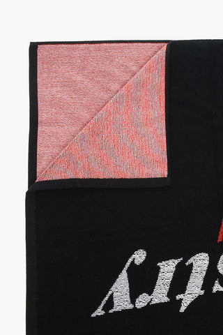 Telo Da Marte in Cotone Spugnato con Ricamo Logo