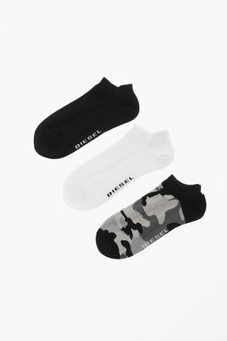 Cotton Stretch 3 Pairs Of Short Socks Set