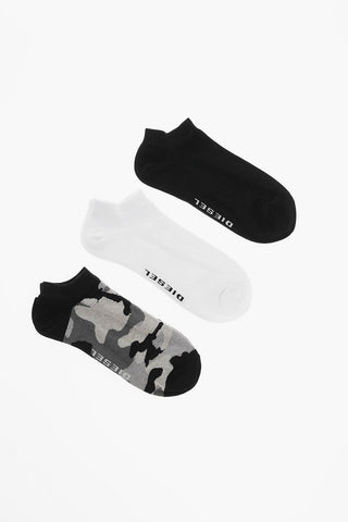 Cotton Stretch 3 Pairs Of Short Socks Set