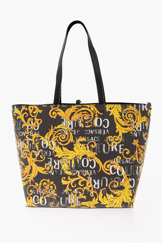 JEANS COUTURE All-Over Baroque and Logo Printed RANGE Z Reversible Tote Bag