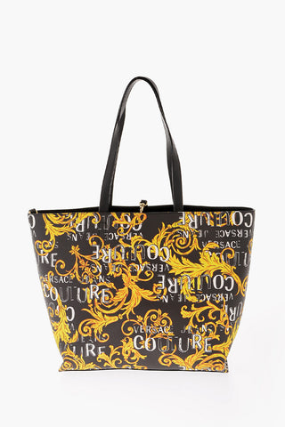 JEANS COUTURE All-Over Baroque and Logo Printed RANGE Z Reversible Tote Bag