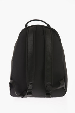 JEANS COUTURE Solid Color Backpack with Embossed Iconic Logo