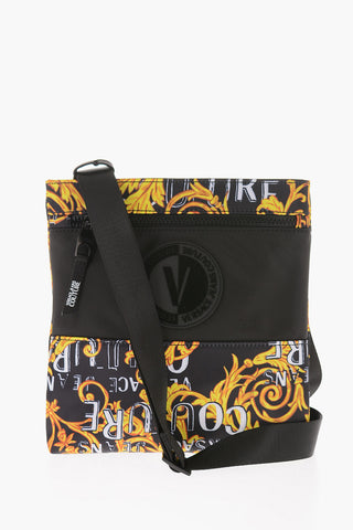 JEANS COUTURE Baroque Motif RANGE Crossbody Bag with Maxi Shiny Monogram