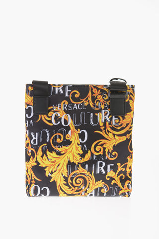 JEANS COUTURE Baroque Motif RANGE Crossbody Bag with Maxi Shiny Monogram