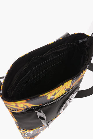 JEANS COUTURE Baroque Motif RANGE Crossbody Bag with Maxi Shiny Monogram