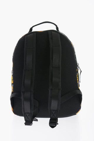 JEANS COUTURE Baroque Patterned Fabric Backpack