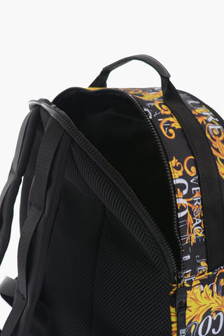 JEANS COUTURE Baroque Patterned Fabric Backpack