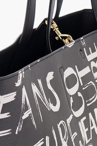 JEANS COUTURE All-Over Printed Logo Reversible RANGE Z Tote Bag