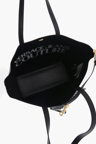 JEANS COUTURE All-Over Printed Logo Reversible RANGE Z Tote Bag